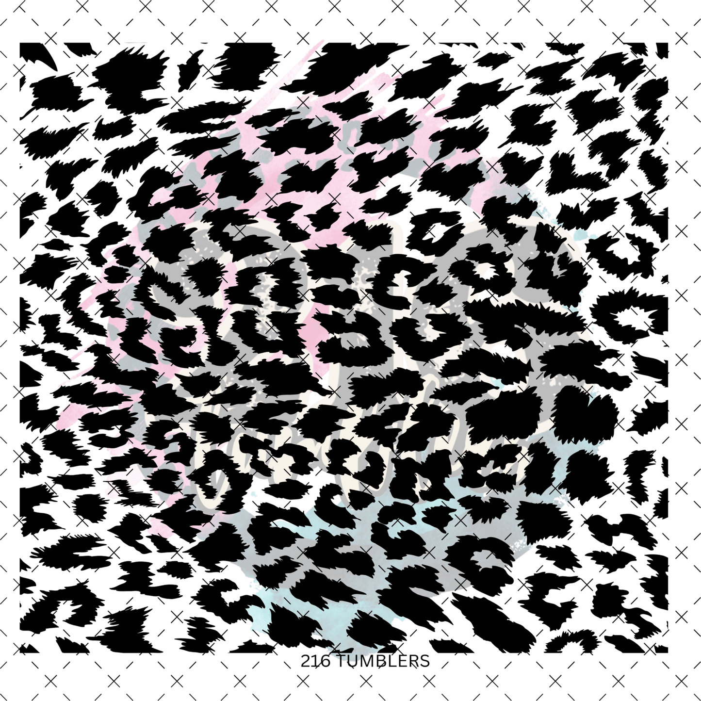 10X10 - 95 THROW DOWN LEOPARD - 216 Tumblers