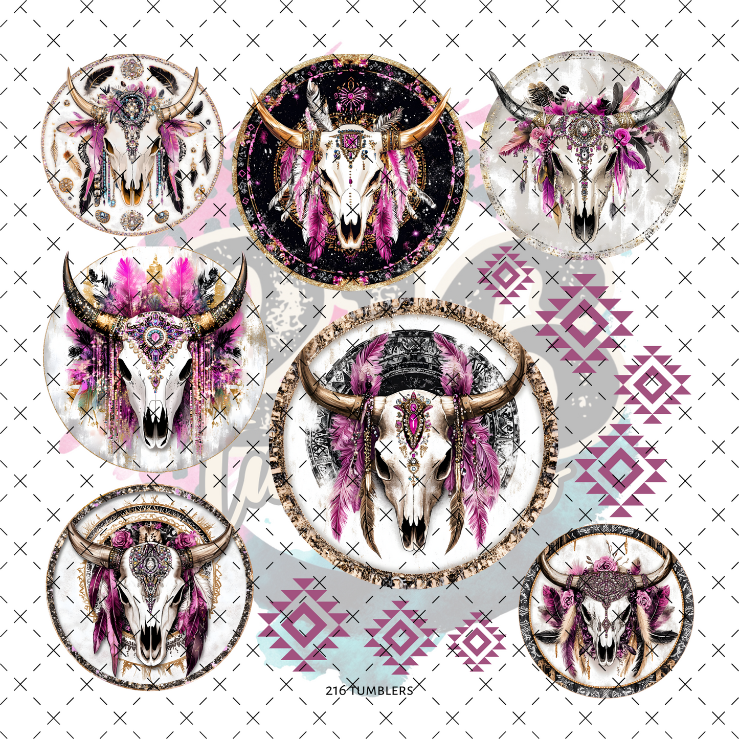 10X10- 145 Bull Rounds