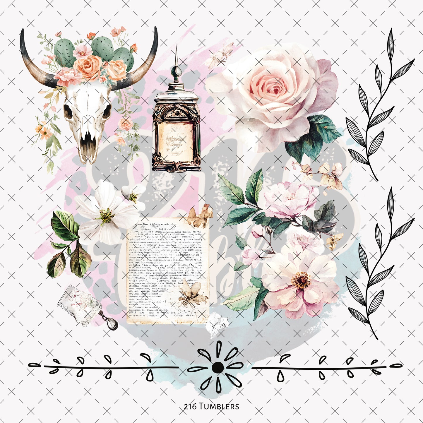 10X10- 165 CHIC AND DAINTY