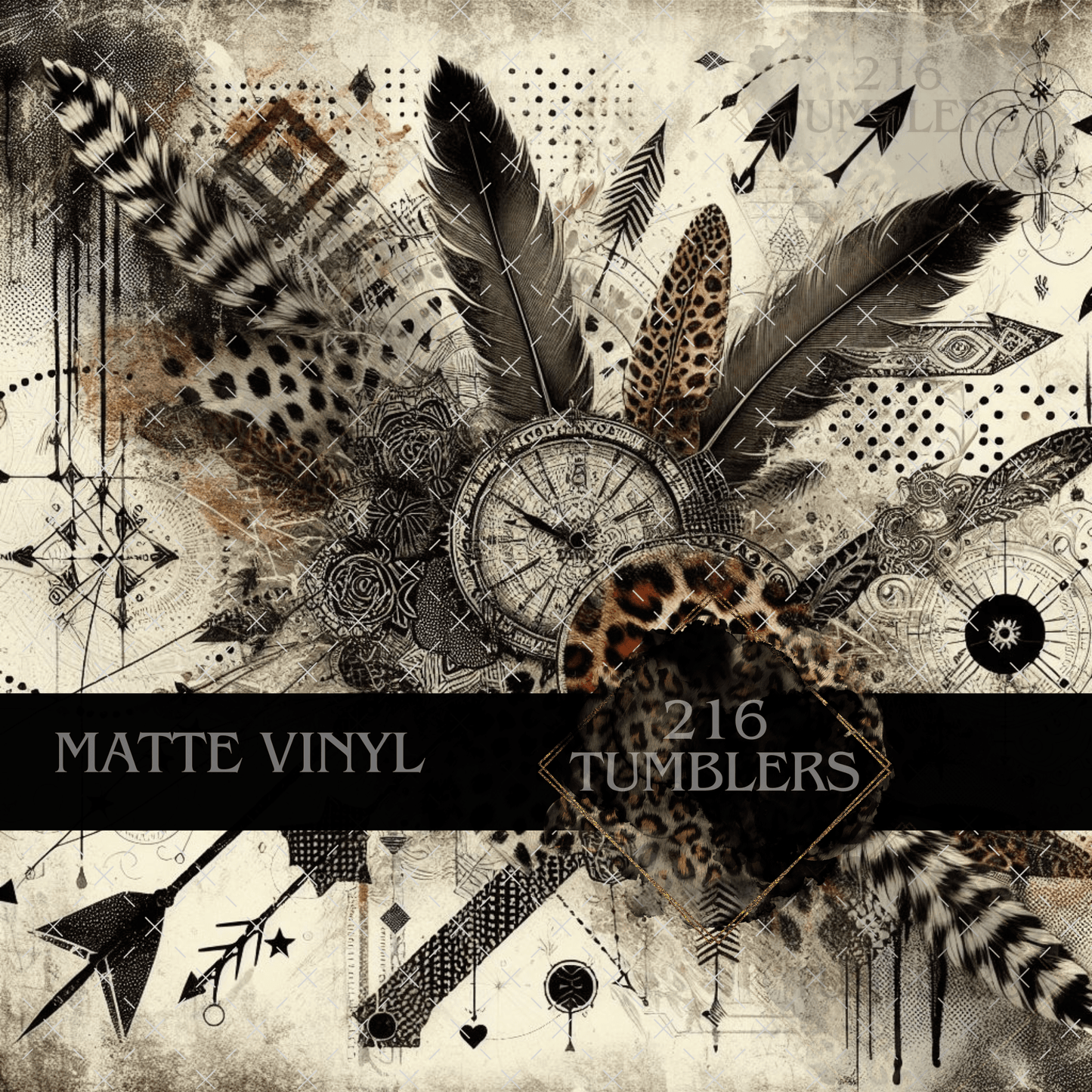 170 Timeless Feathers - 216 Tumblers