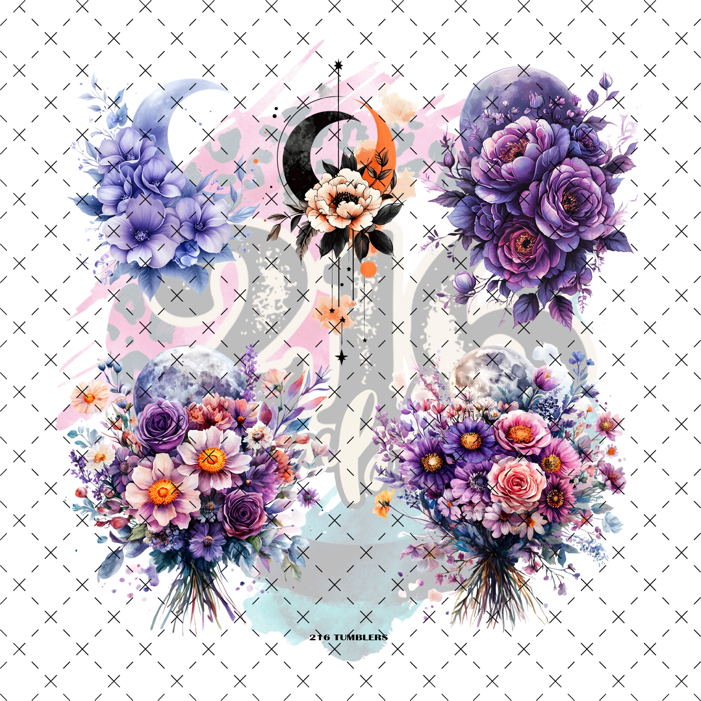 10X10-94 MOON FLOWERS