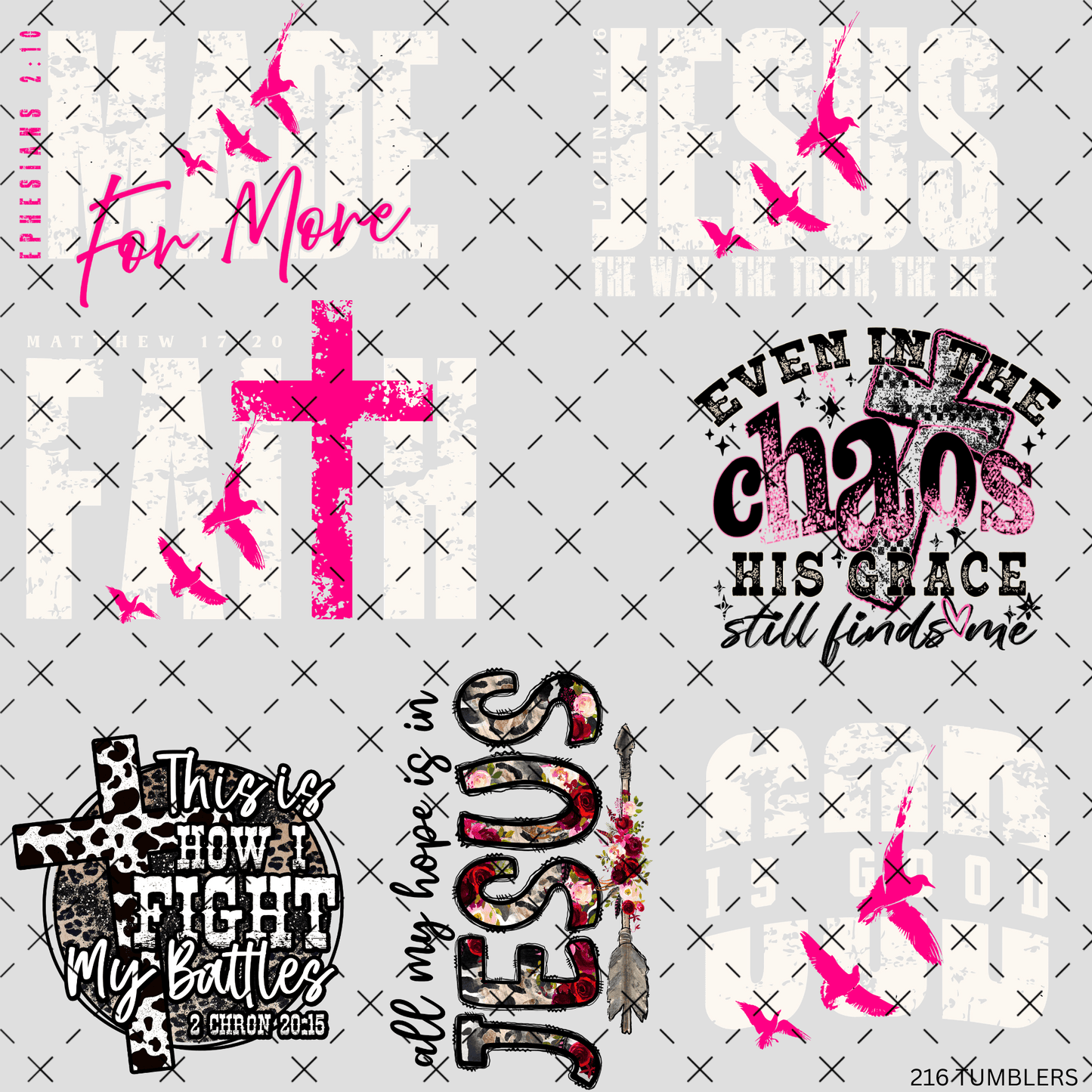 216 PRINT SHOP - FAITH BASED - 216 Tumblers