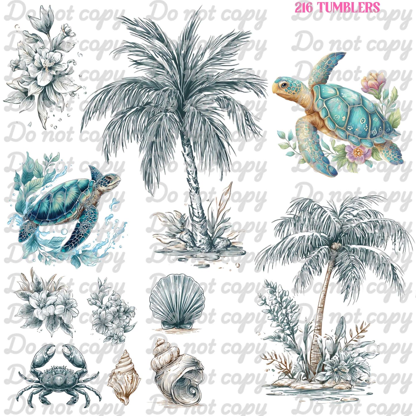 652 BLUE/GREY OCEAN VIBES