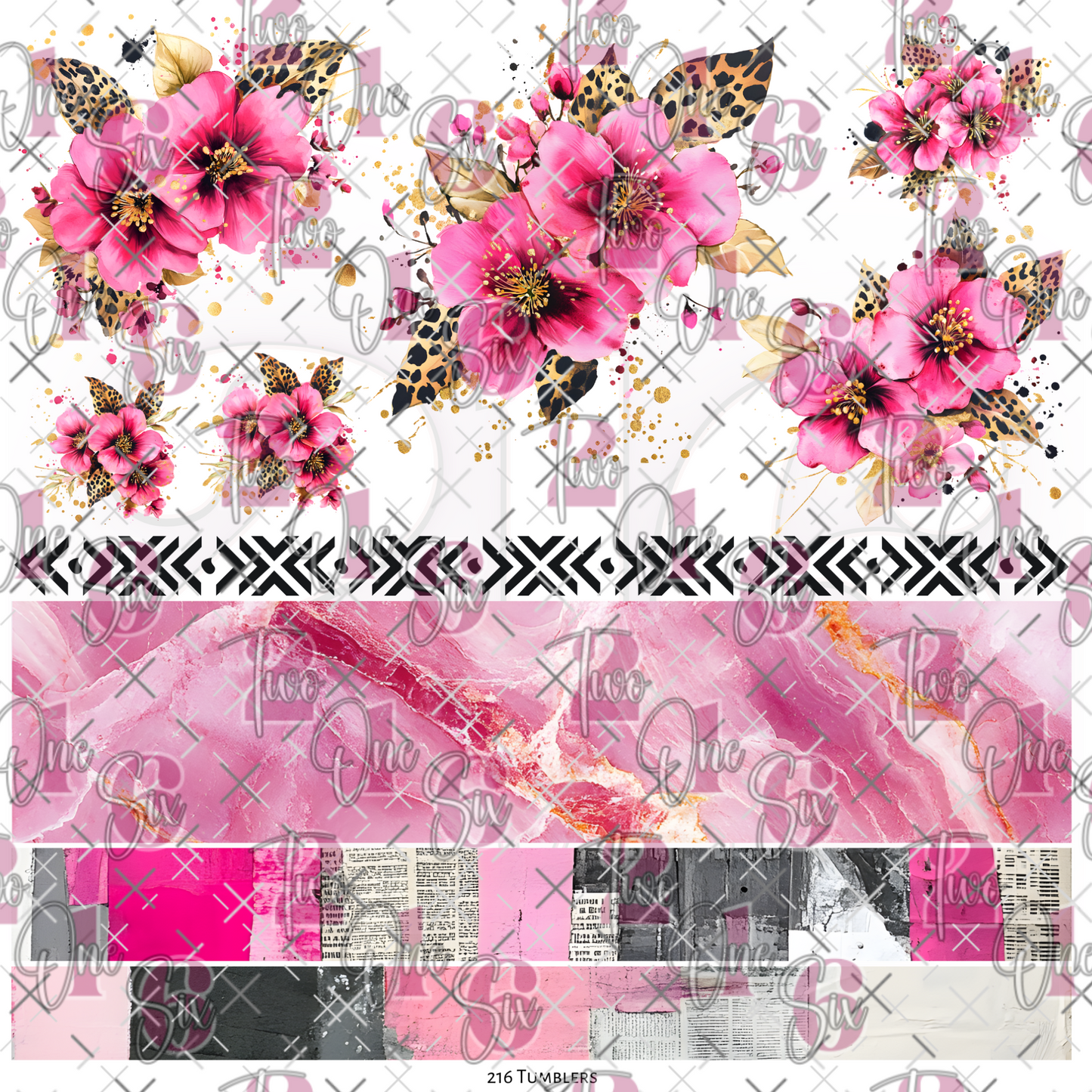 226 FLOWERS AND BANDS AND NEWSPAPER