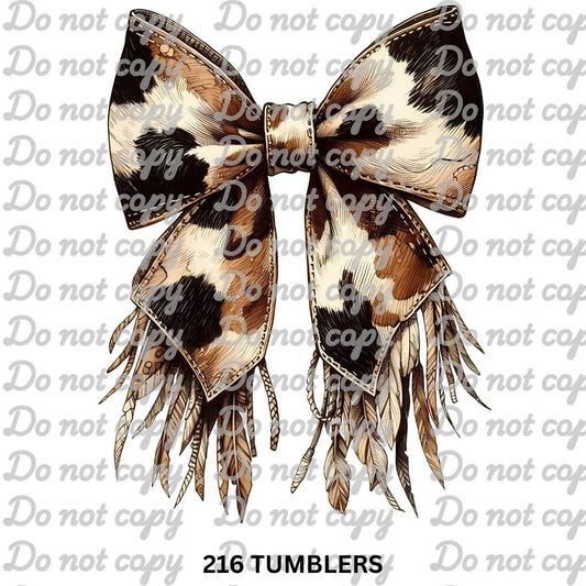 385 WESTERN BOW 4" - 216 Tumblers