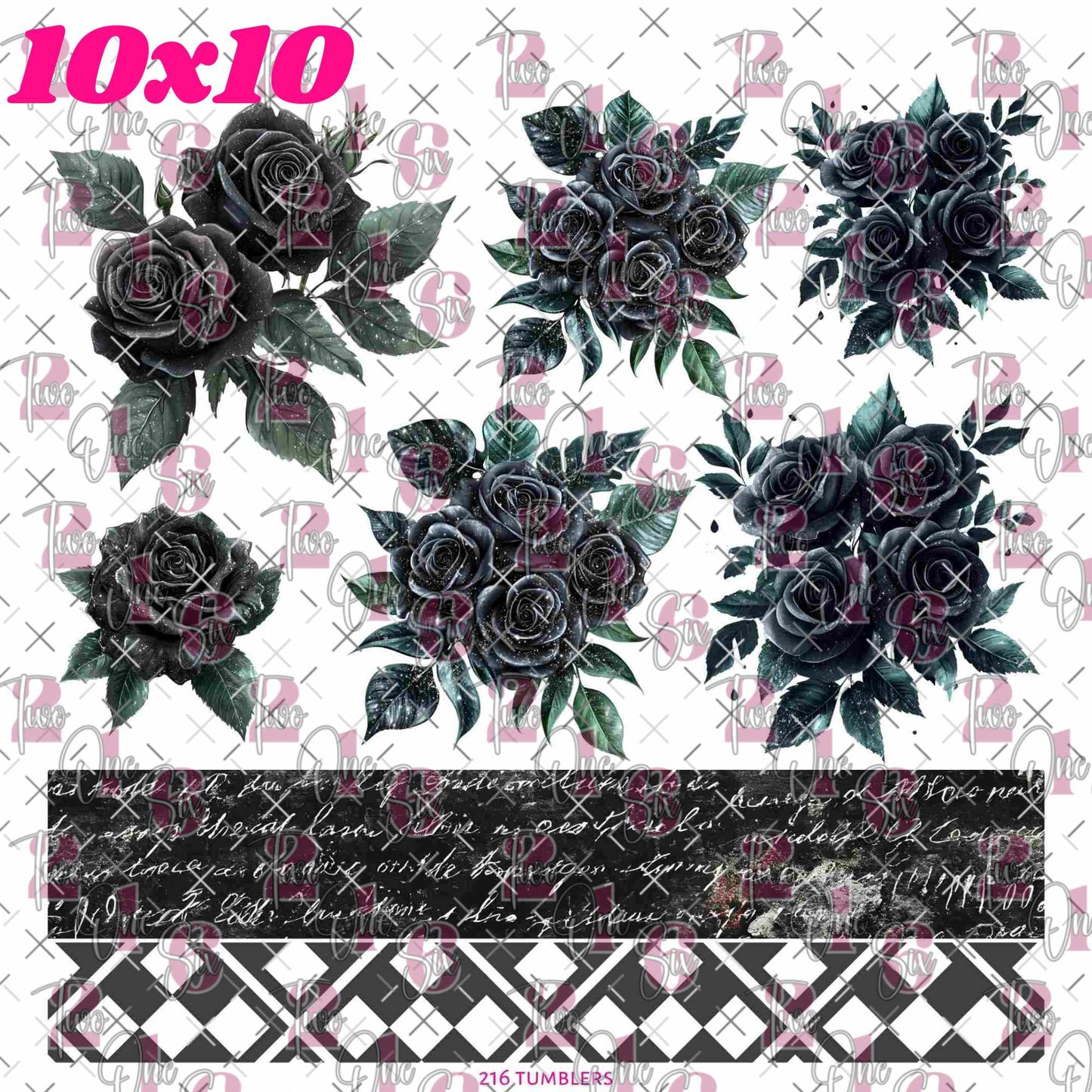 396 FLORAL AND THANGS - 216 Tumblers