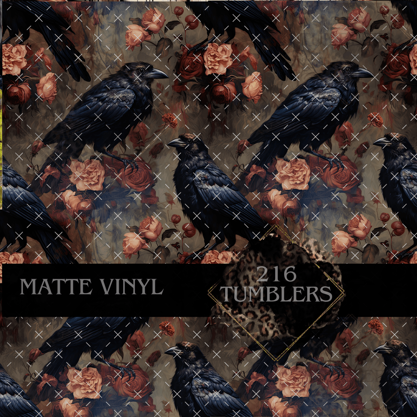 445 THE CROW - 216 Tumblers