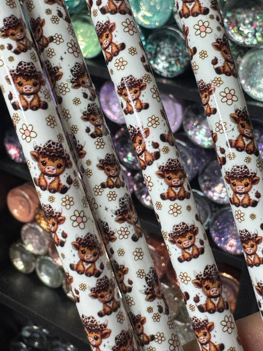 470Highland Cow Straw 32 - 40oz - 216 Tumblers