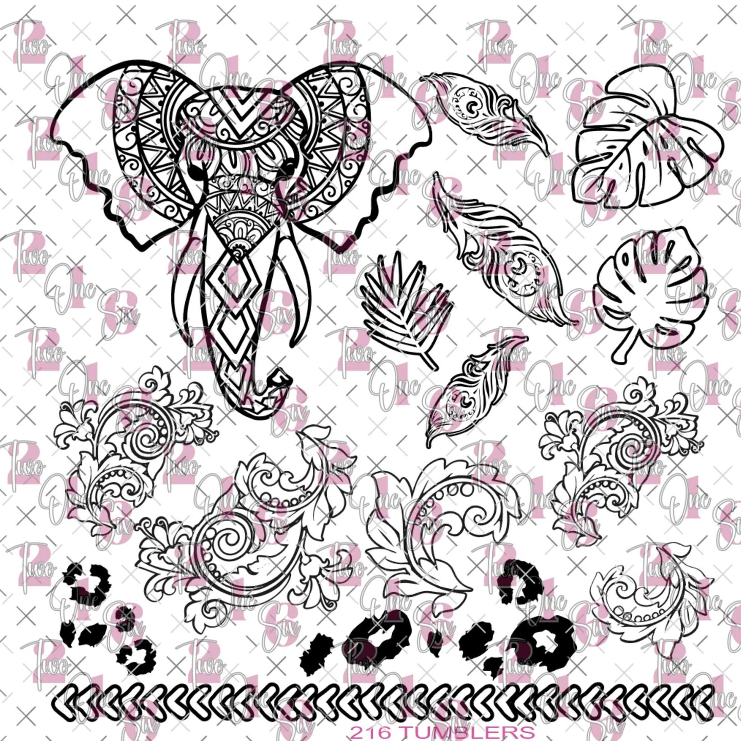 508 OUTLINES - 216 Tumblers