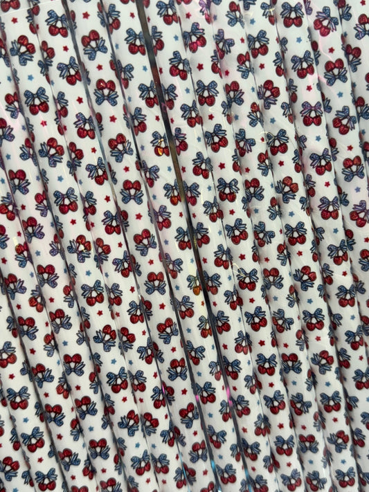 509 Cherries w/bows (White) 32 - 40oz - 216 Tumblers