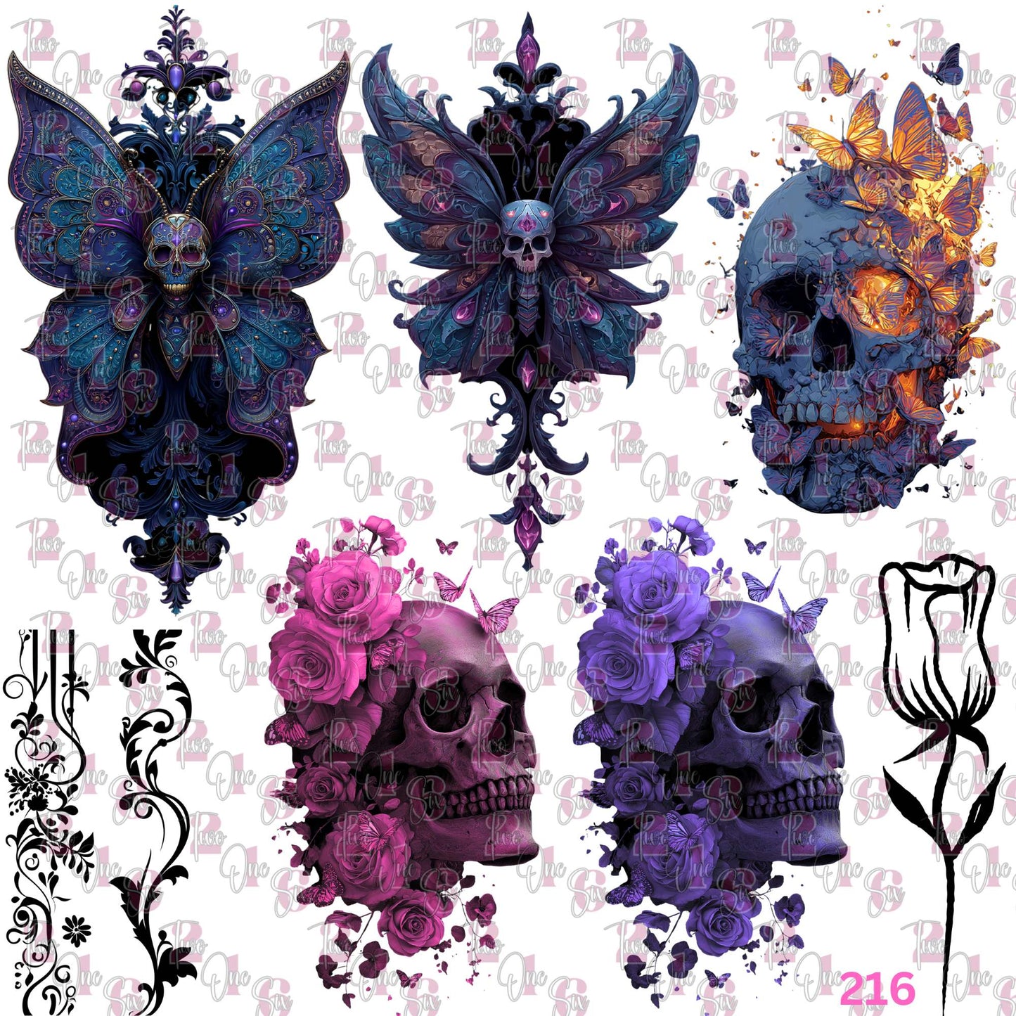 548 SKULL MADNESS II - 216 Tumblers