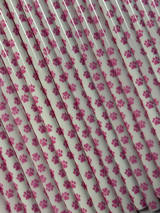 598 Pink Paw Prints (White) 32 - 40oz - 216 Tumblers