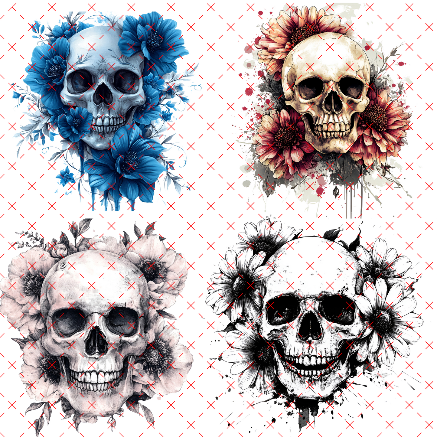 10X10 30 -4 SKULLS