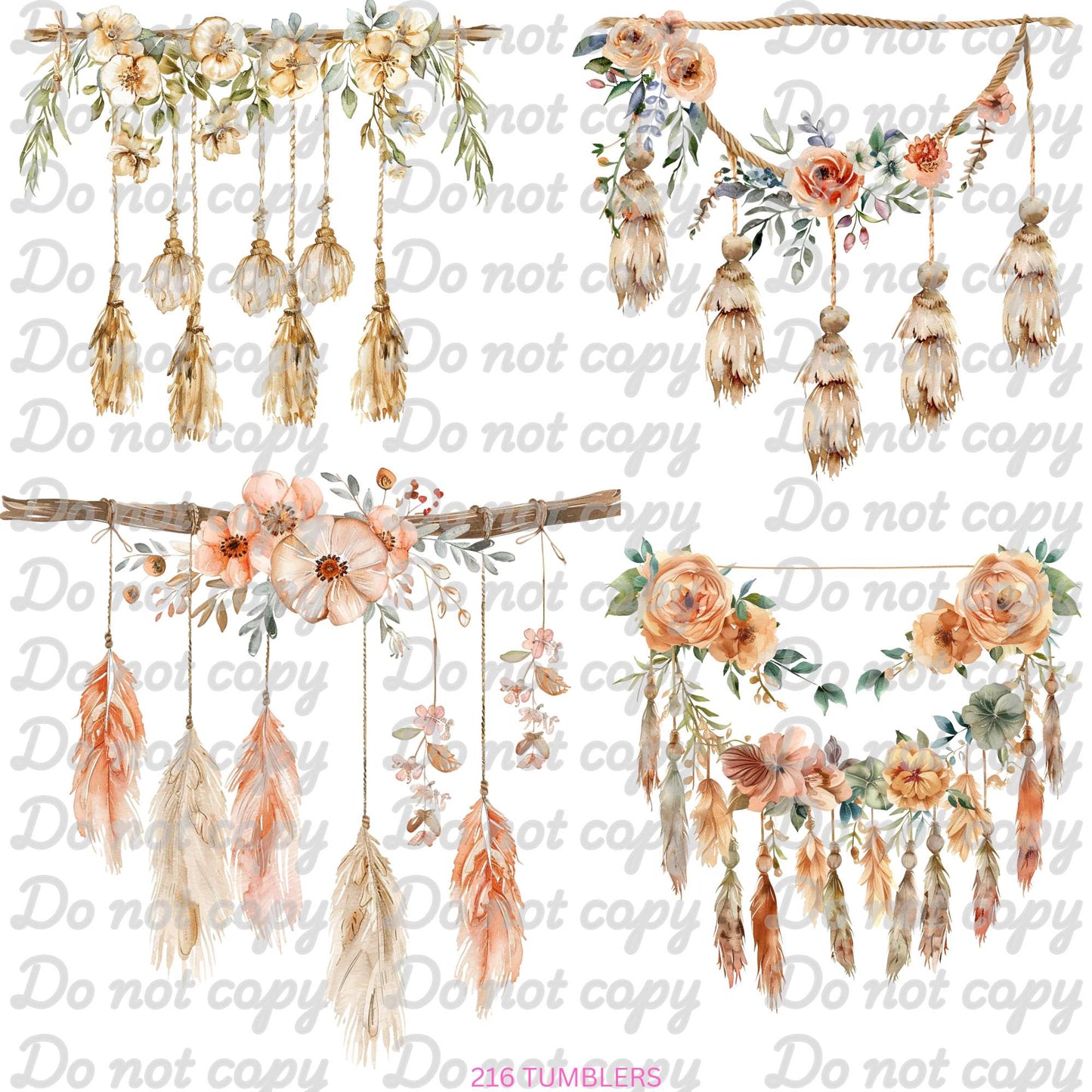 668 BO - DANGLES - 216 Tumblers