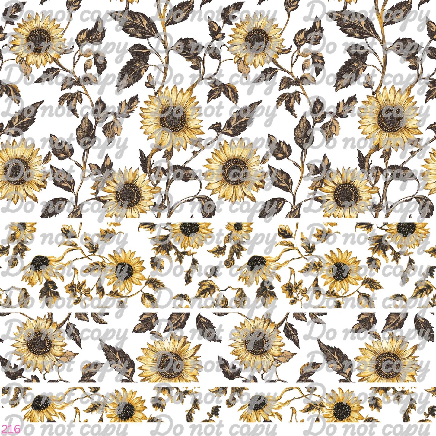 586 THORNY FLOWERS - PEEK A BOO STYLE (YELLOW)