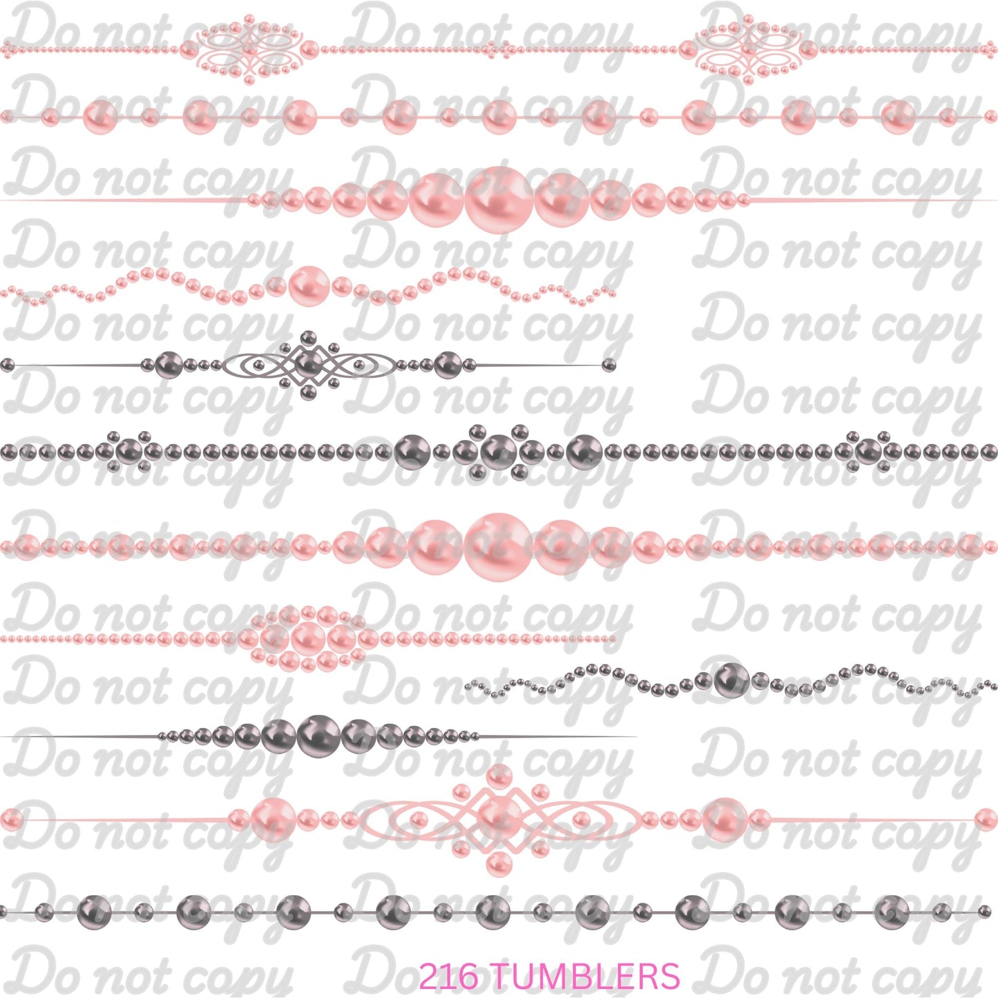 722 PEARL DIVIDERS - 216 Tumblers