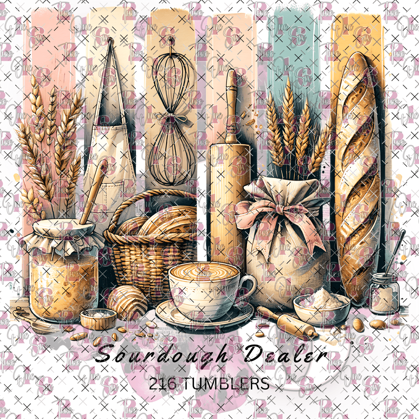 7X7 SOURDOUGH DEALER 16 - 216 Tumblers