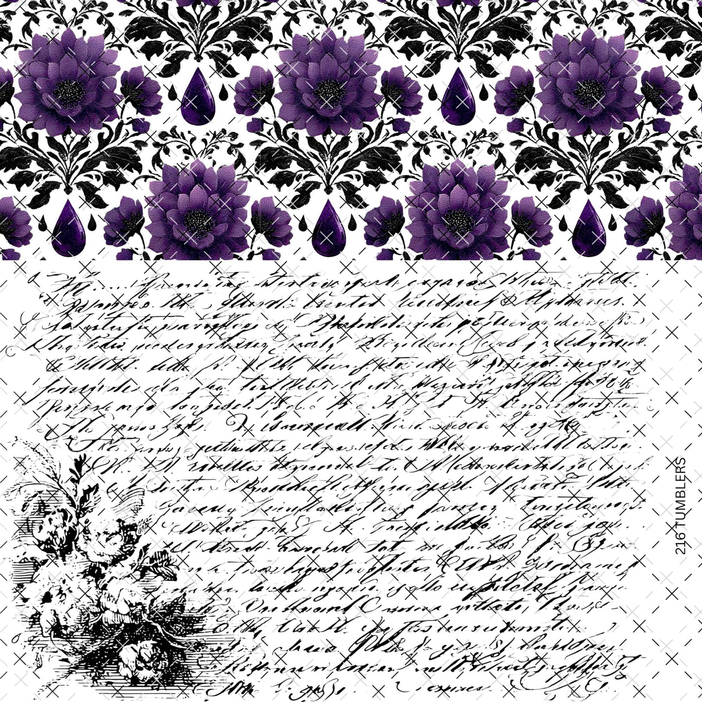 802 PEEK A BOO FLORAL AND WORDS