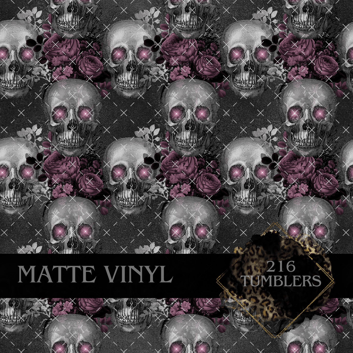 8037 VAMPIRE SKULL - 216 Tumblers