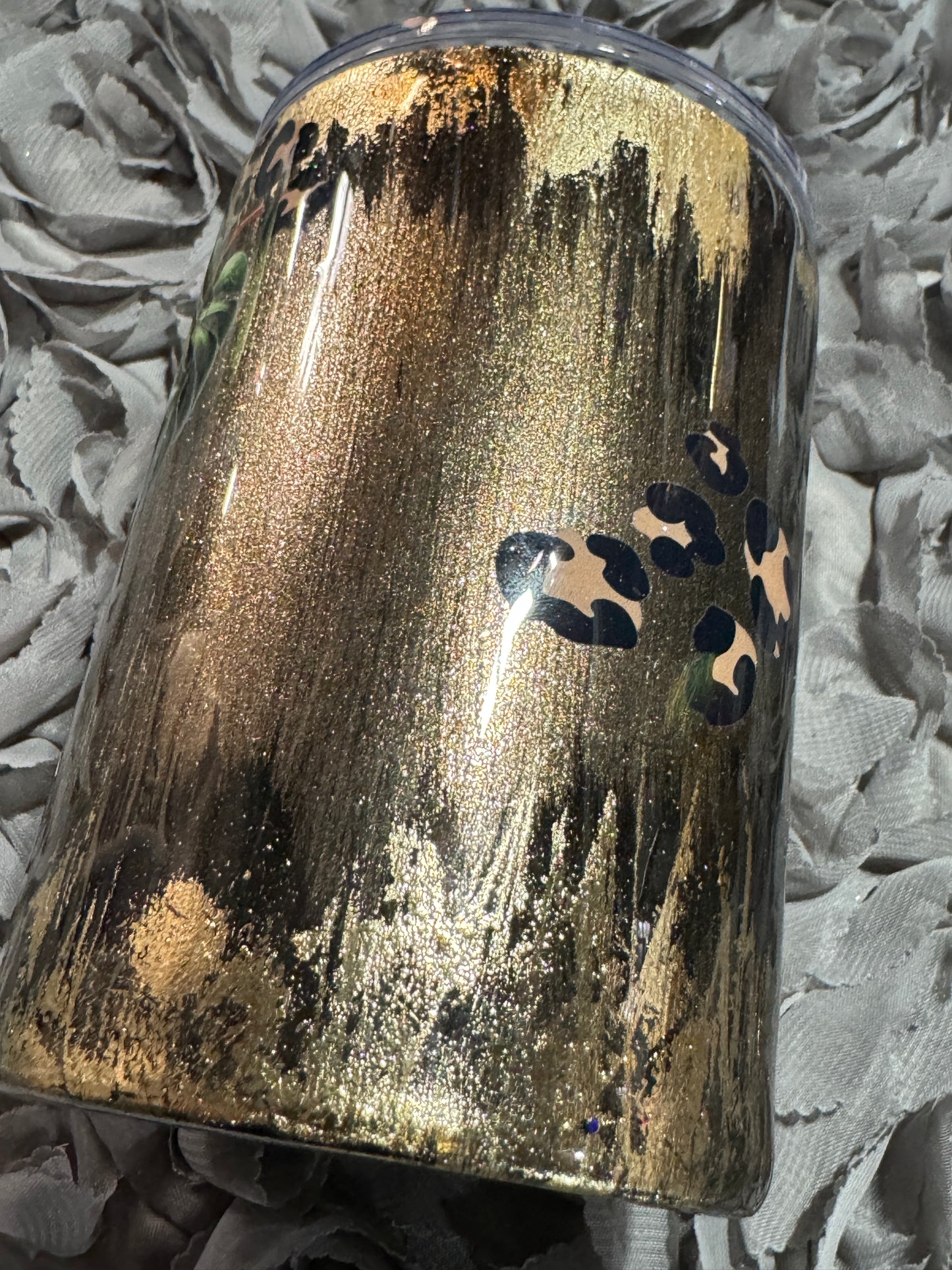 Golden Monstera - Grunge Tumbler