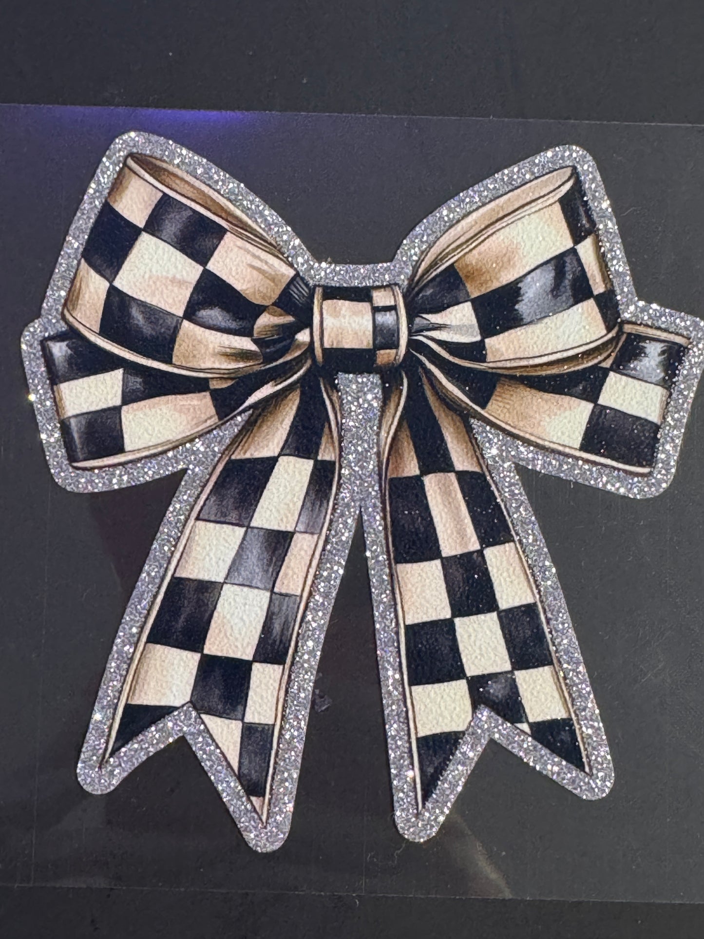 GLITTER UVDTF 362 CHECKER BOW