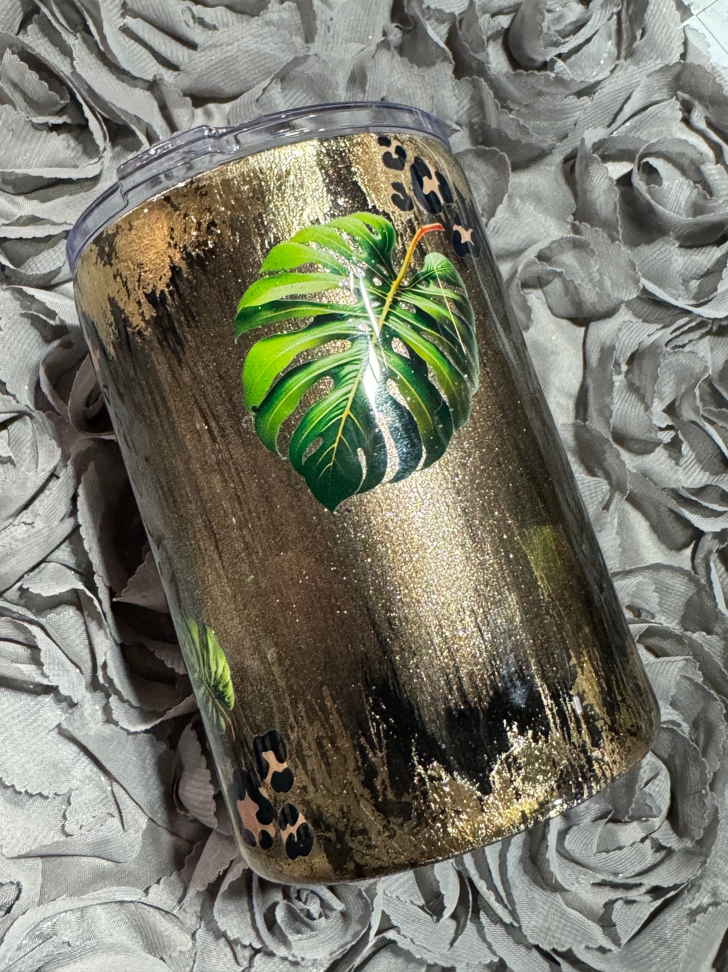 Golden Monstera - Grunge Tumbler