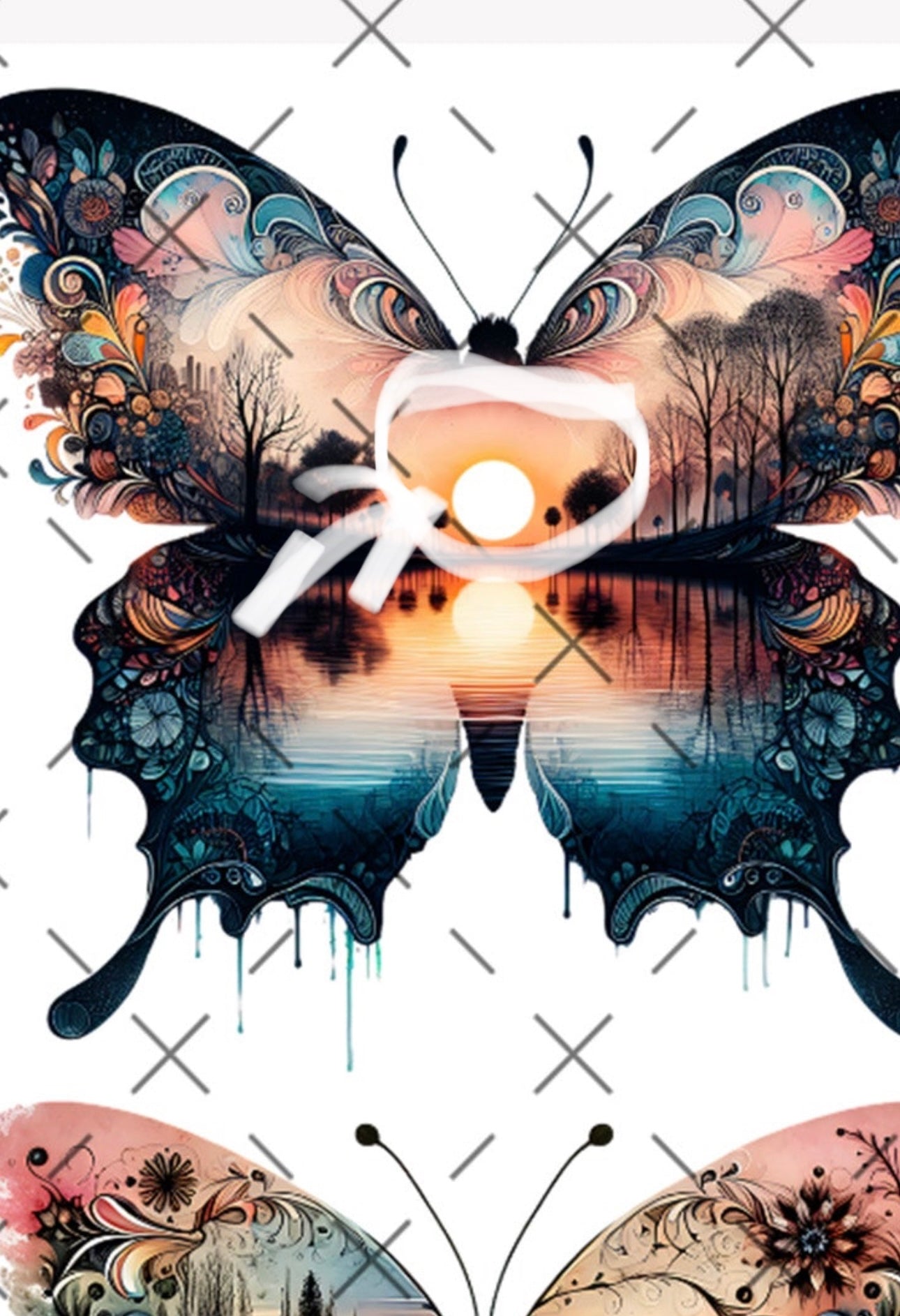 10X10- 151 SCENIC BUTTERFLIES **(read)