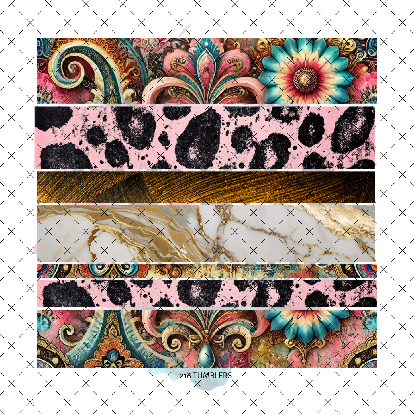 10X10- 91 GOLD MARBLE