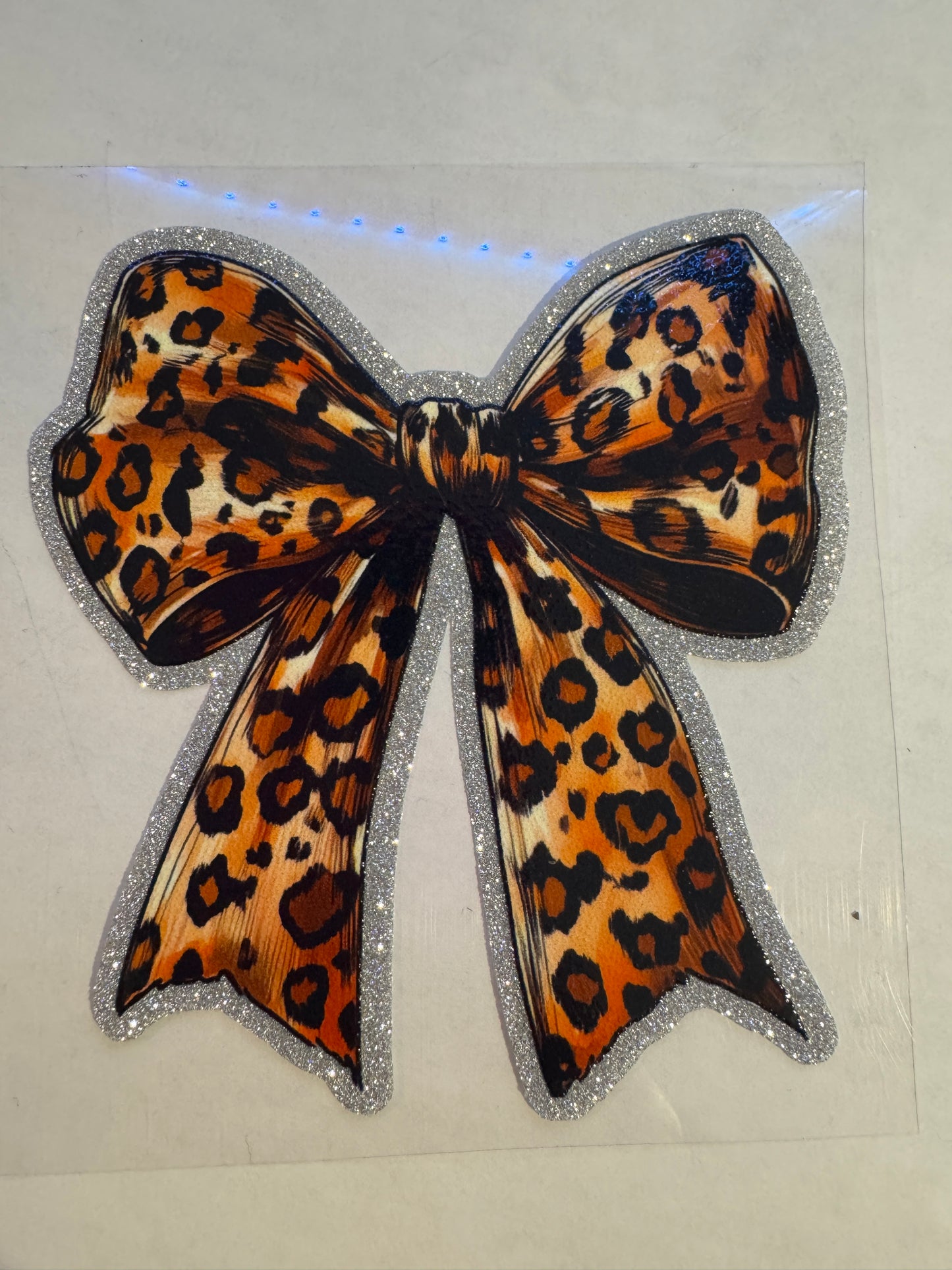 GLITTER UVDTF 408 LEOPARD BOW