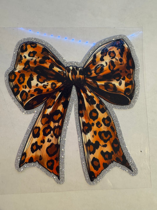 GLITTER UVDTF 408 LEOPARD BOW