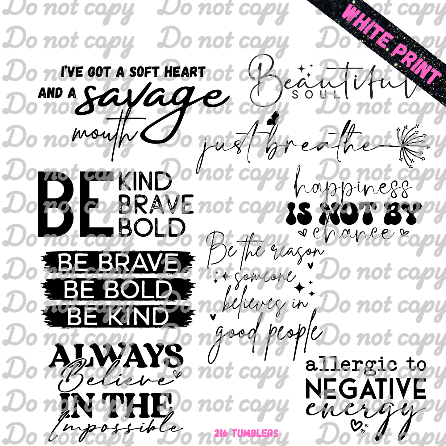 IN WHITE - WORD SHEET 20