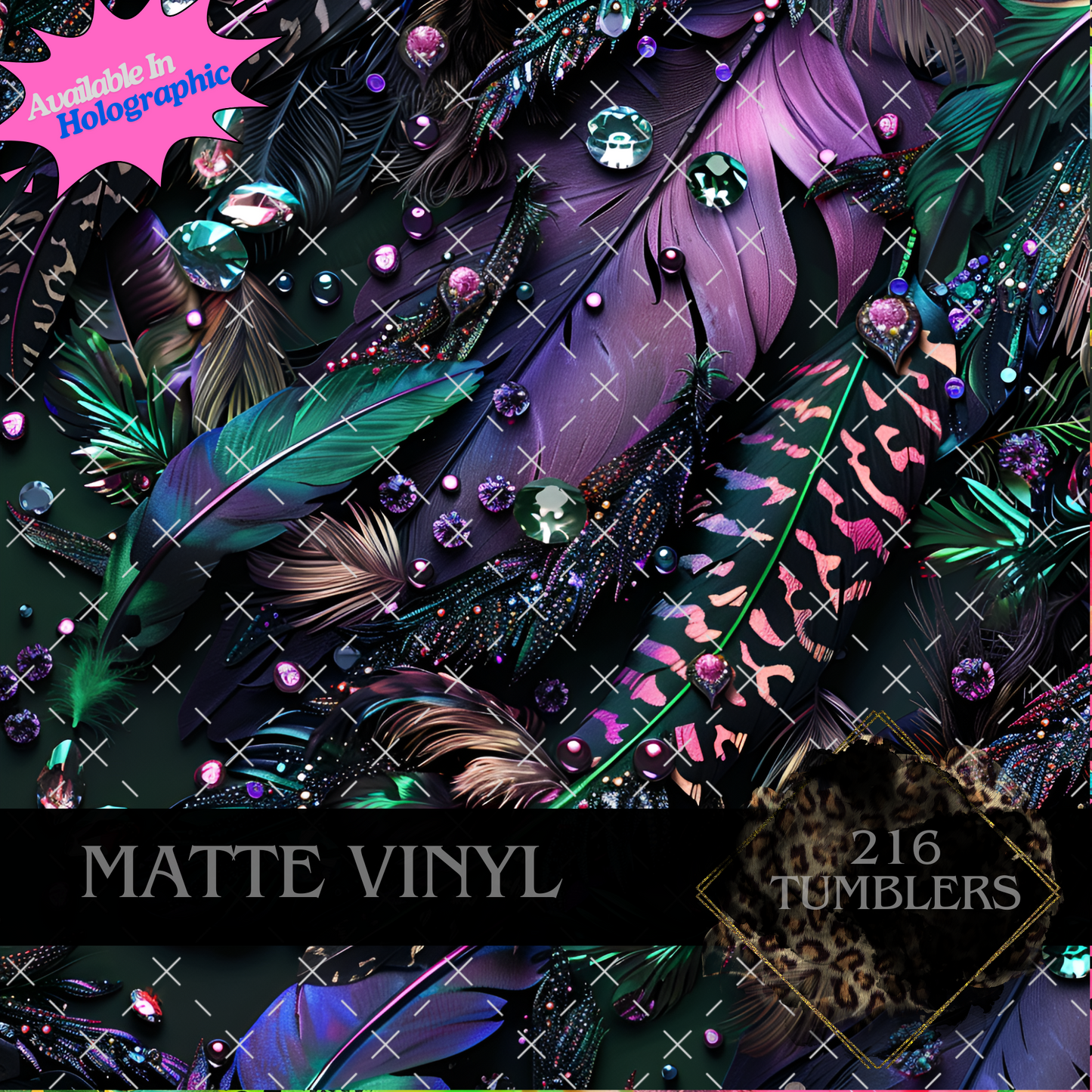 8032 BEJEWELED FEATHER