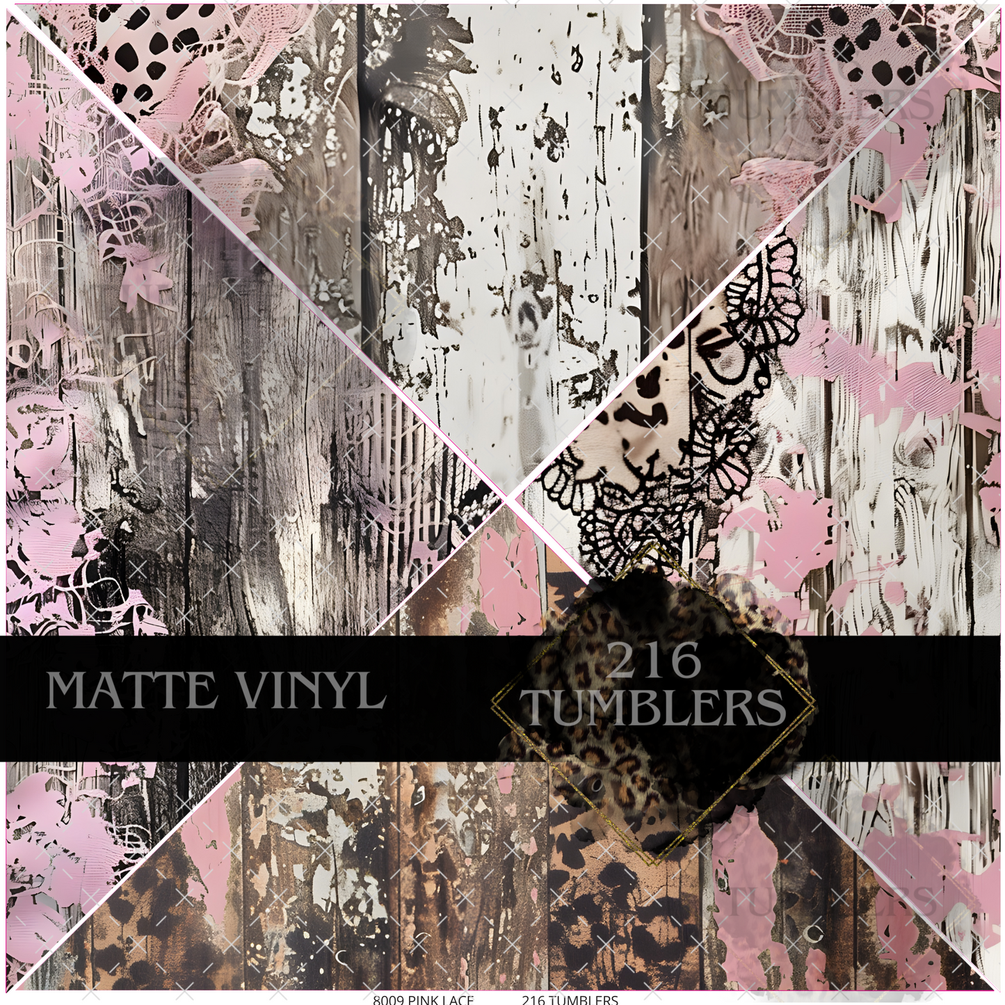 8009 Pink LaceMixed Media