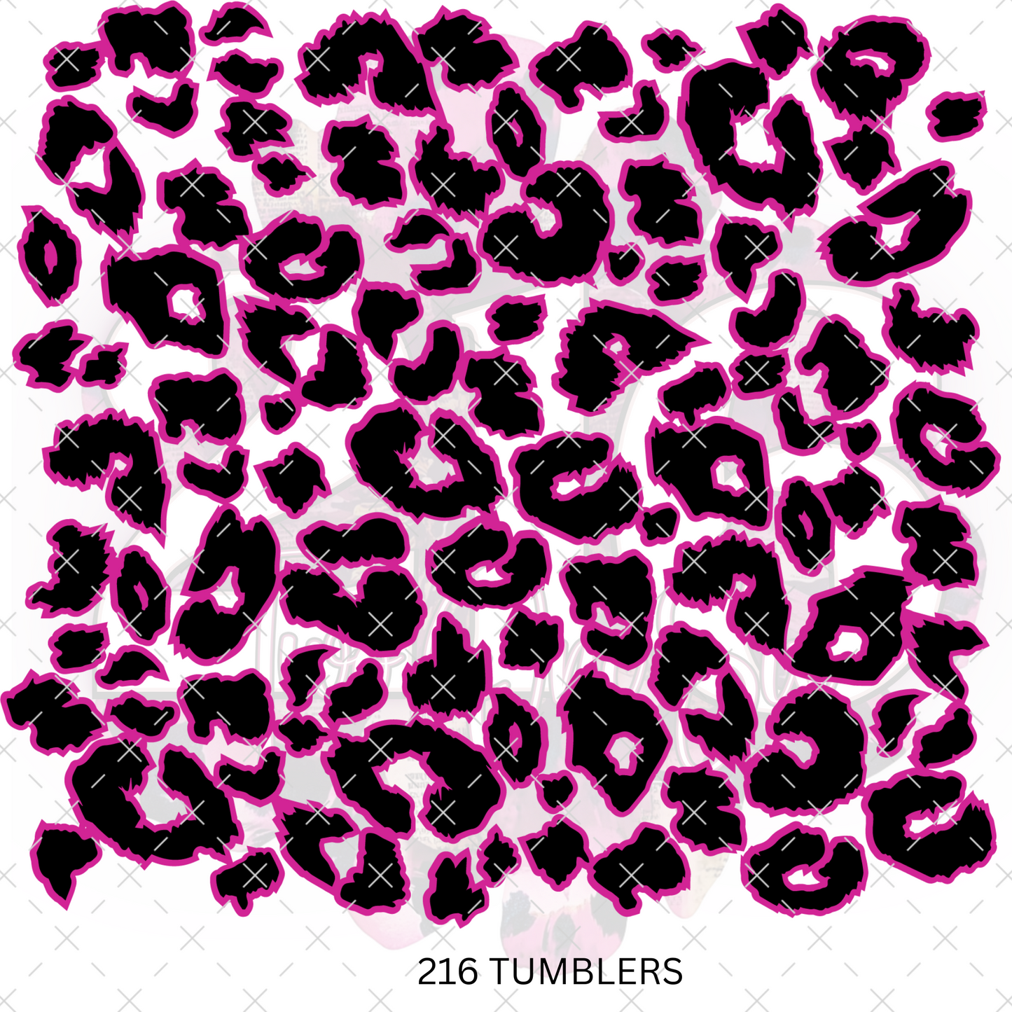 261 - PINK LEOPARD SPOTS W/OUTLINES