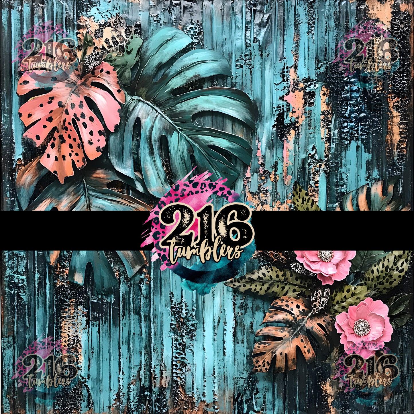 V488 Turquoise Monstera