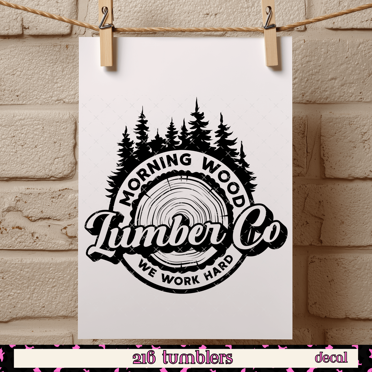 D 346 MORNING WOOD - 216 Tumblers