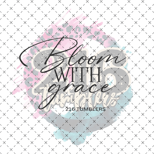 D 378 BLOOM WITH GRACE - 216 Tumblers