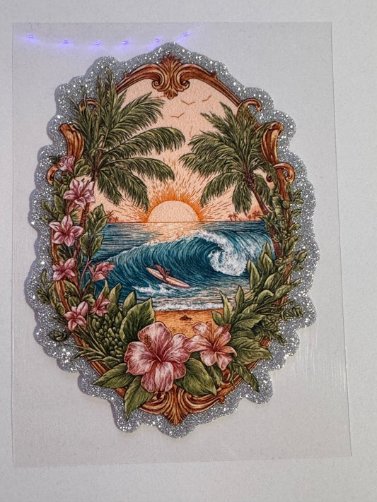 GLITTER UVDTF 402 BEACH SCENE - 216 Tumblers