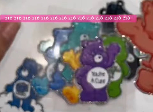 GLITTER UVDTF SWEARY SHOTS PACK OF 12 - 216 Tumblers