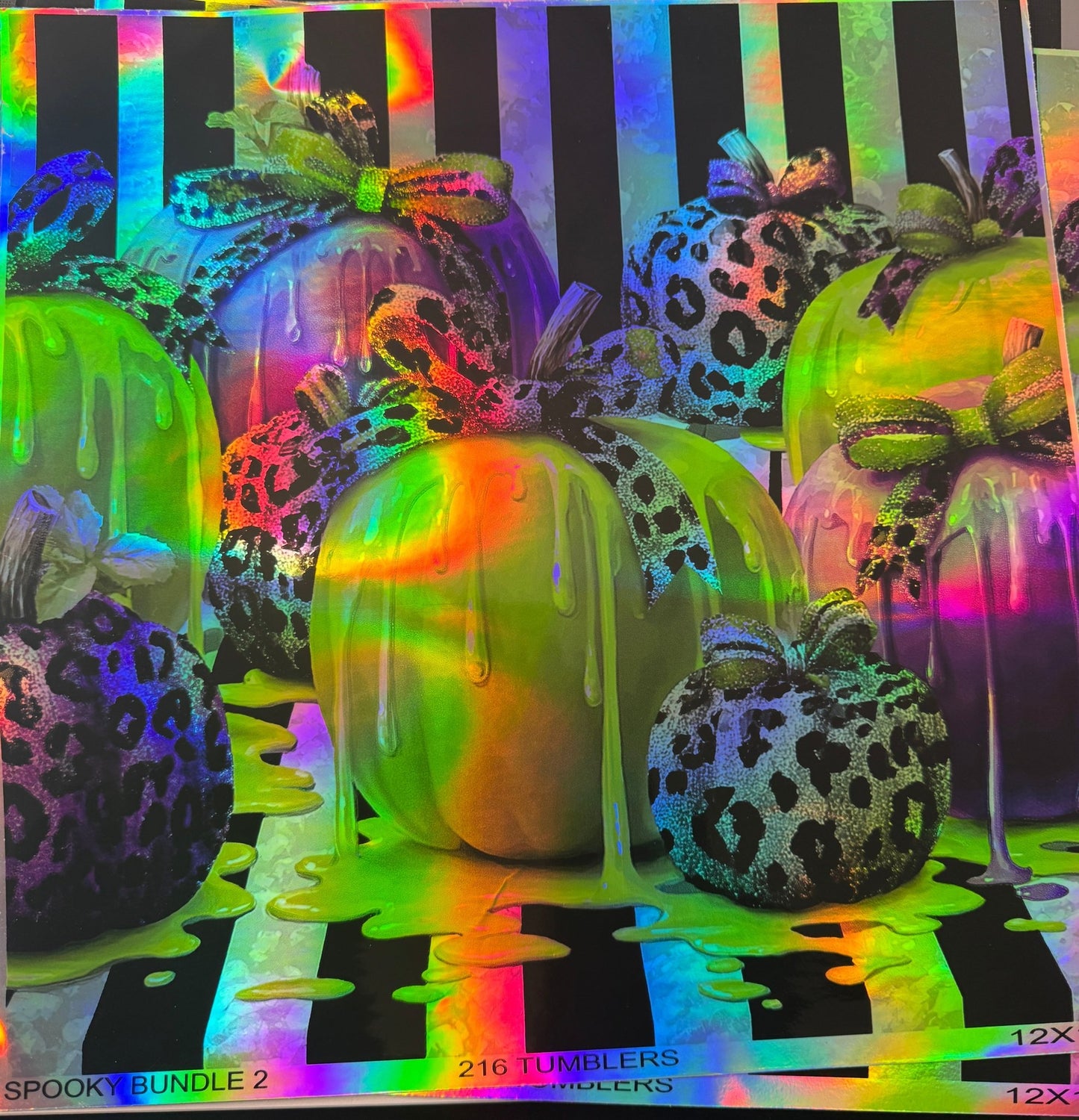 HOLOGRAPHIC ARCHIVE - SPOOKY 2 SINGLE PRINT 12X12 - 216 Tumblers