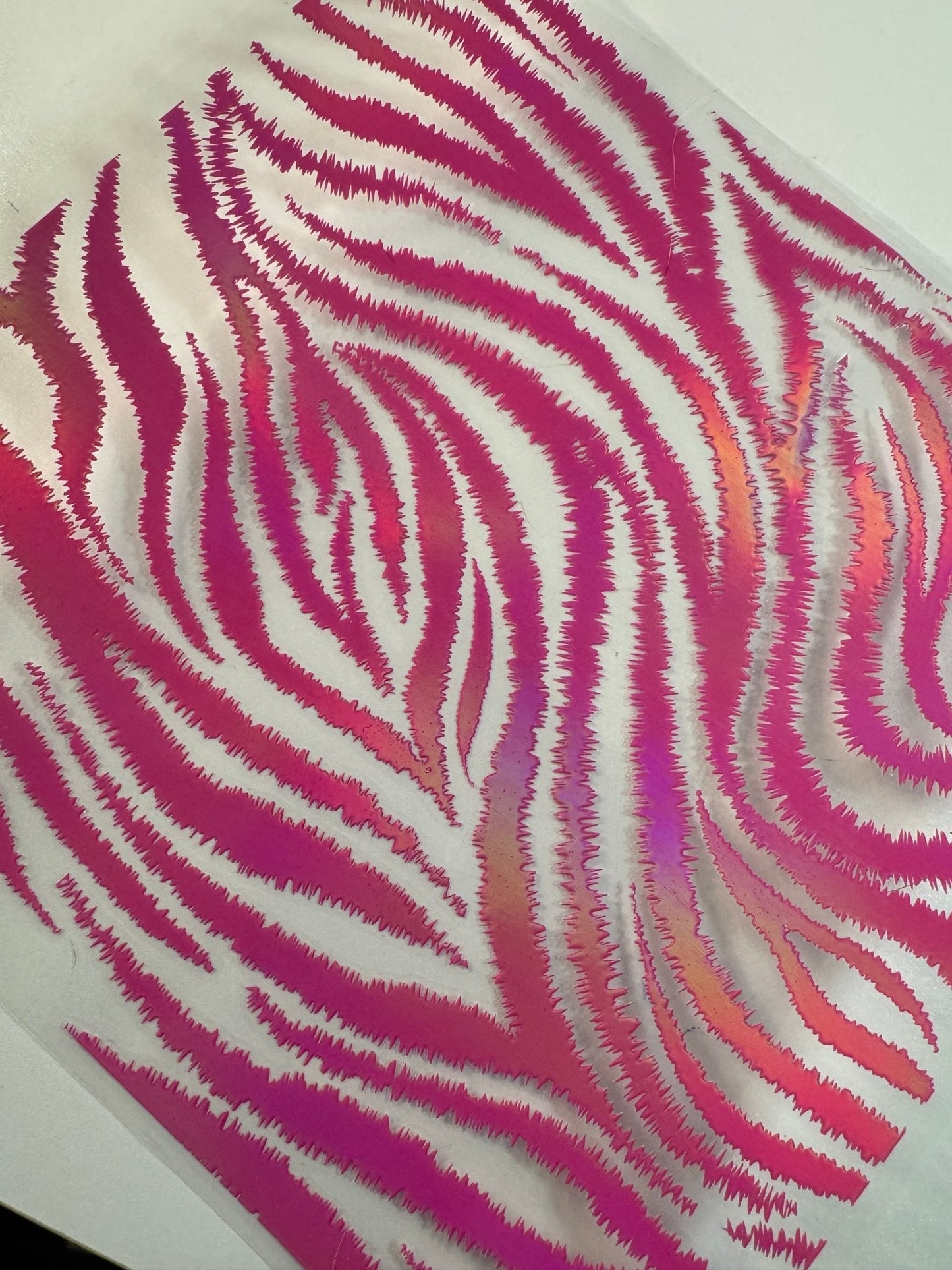 PINK HOLOGRAPHIC TIGER STRIPE - 216 Tumblers