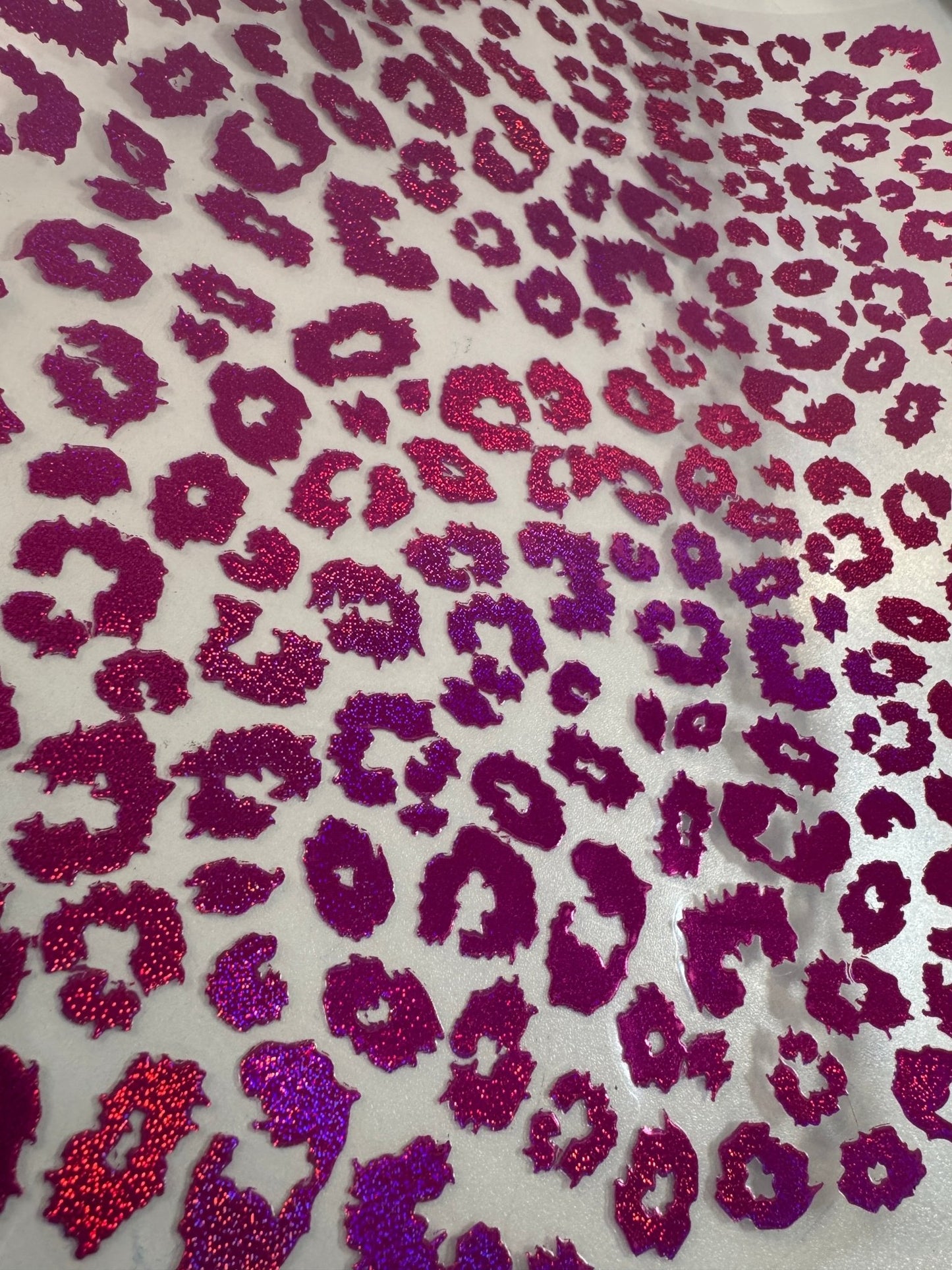 PINK/PURPLE COLORSHIFT GLITTER HOLO BIG LEOPARD - 216 Tumblers