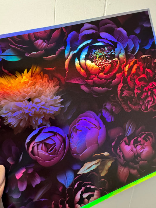 Pretty Peonies - Holo Vinyl - 216 Tumblers
