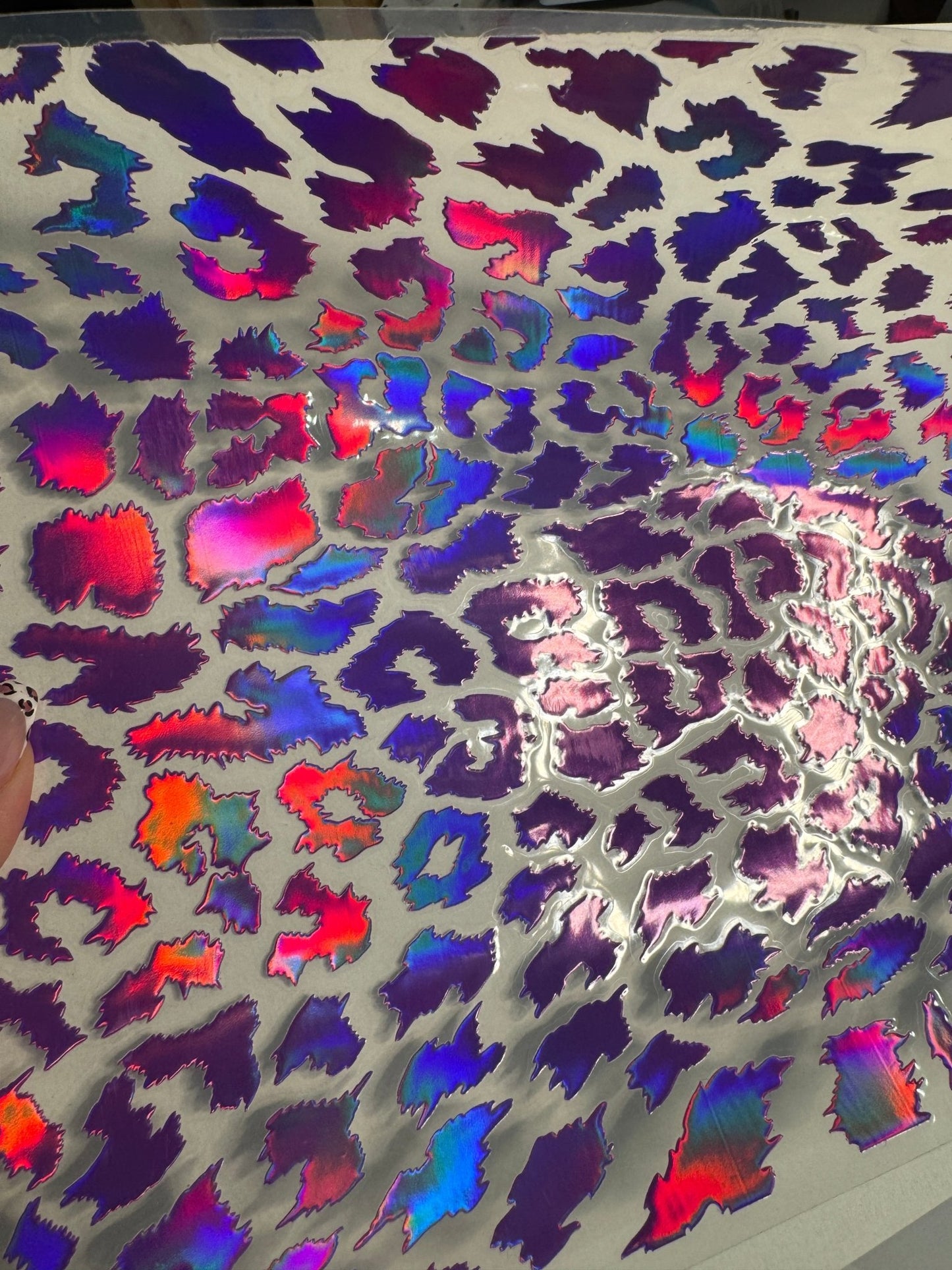 PURPLE / PINK HOLO COLOR SHIFT LEOPARD - 216 Tumblers