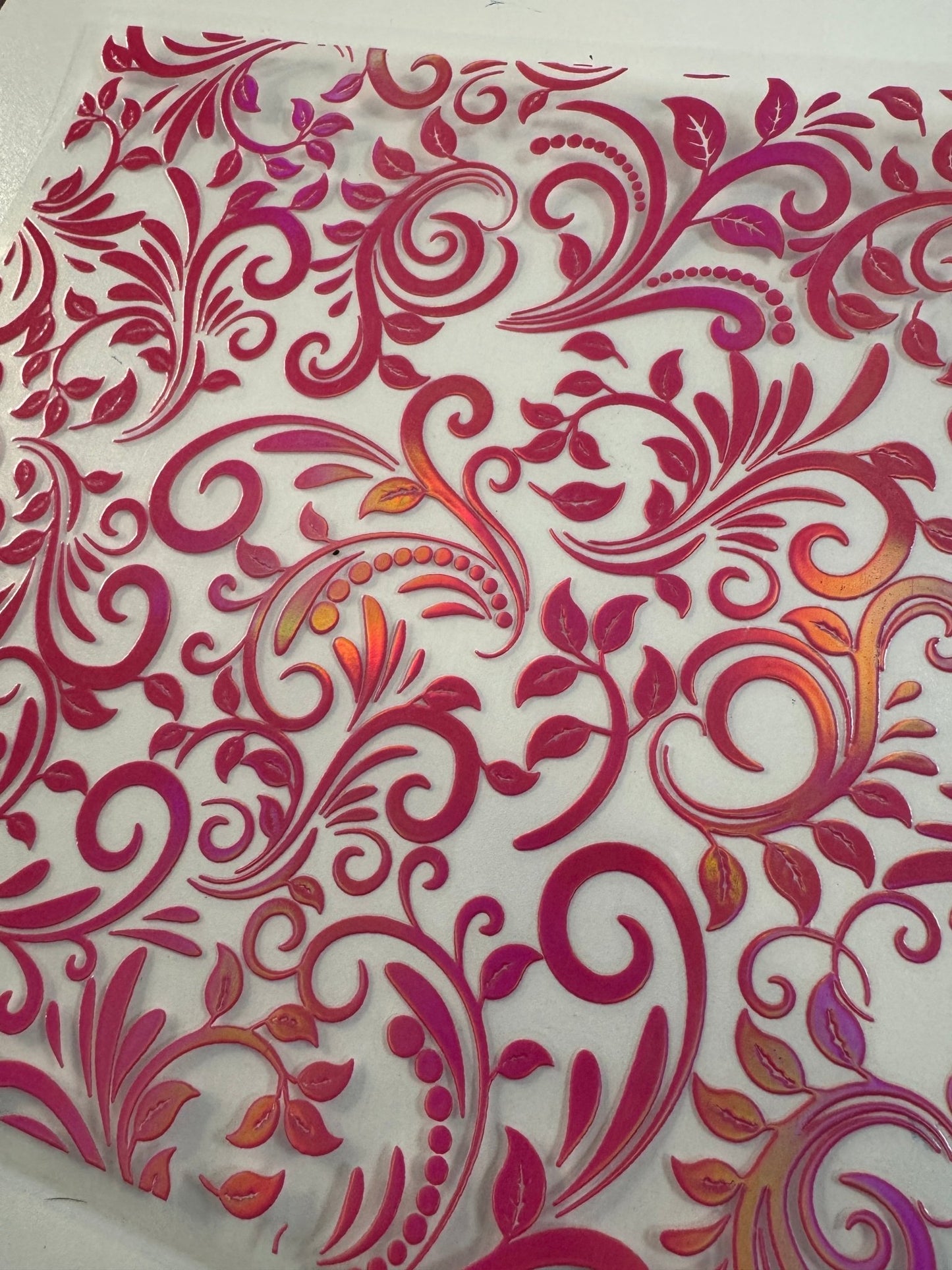 ROSE BENGAL HOLOGRAPHIC TOOLED LEATHER - 216 Tumblers