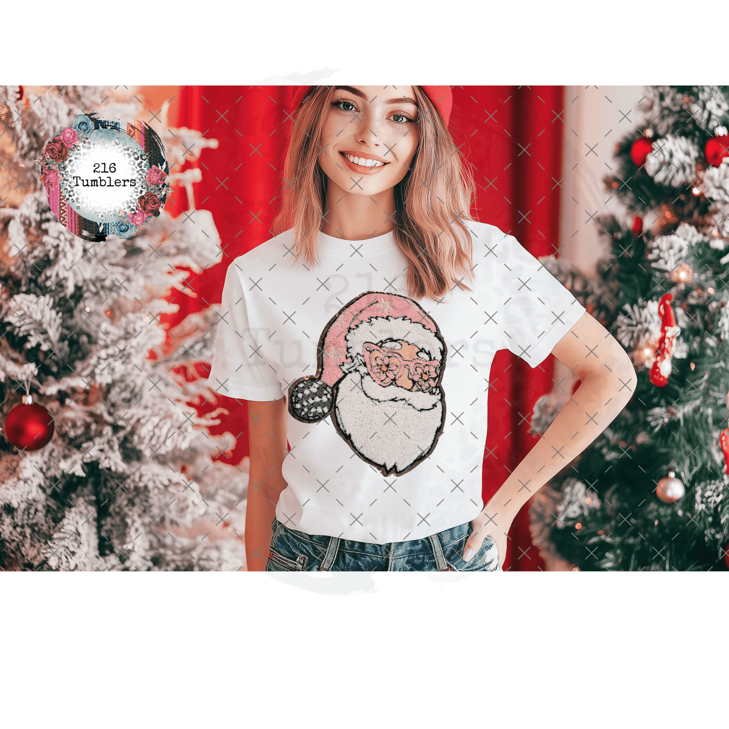 SANTA CHENILLE PATCH - 216 Tumblers