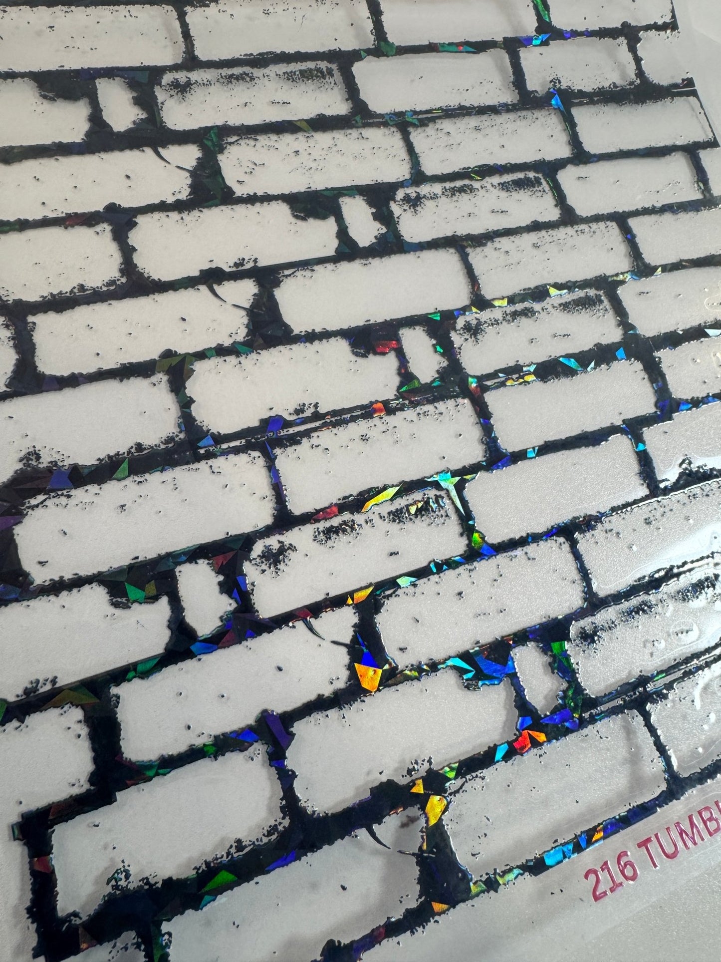 SHATTERED HOLOGRAPHIC BRICKS - 216 Tumblers