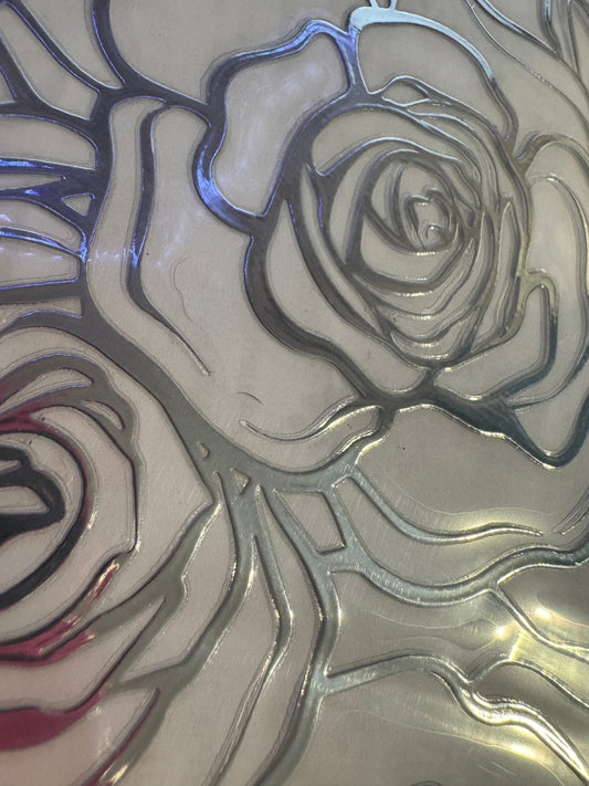 SILVER ROSE TOOLED PATTERN - 216 Tumblers