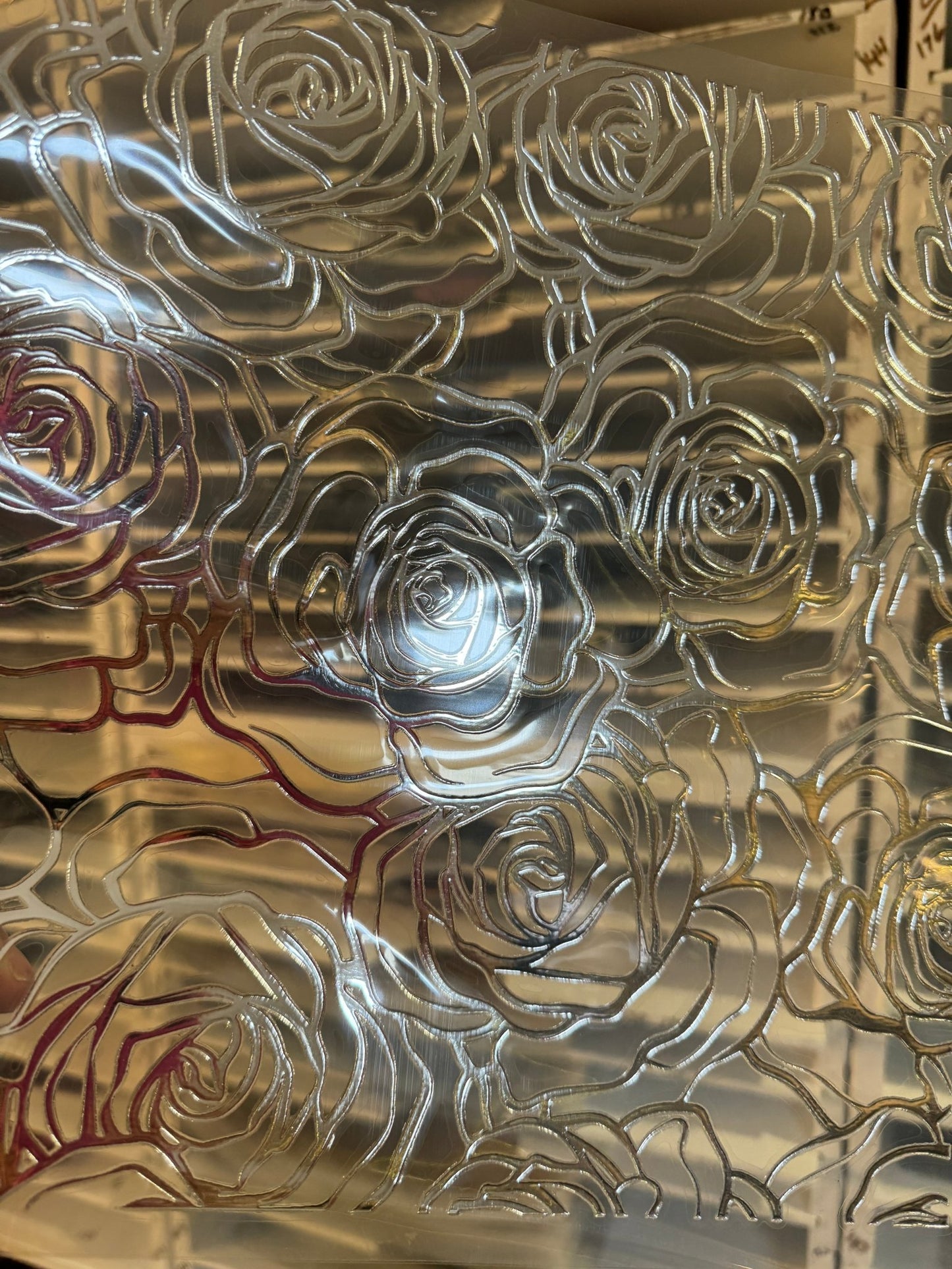 SILVER ROSE TOOLED PATTERN - 216 Tumblers