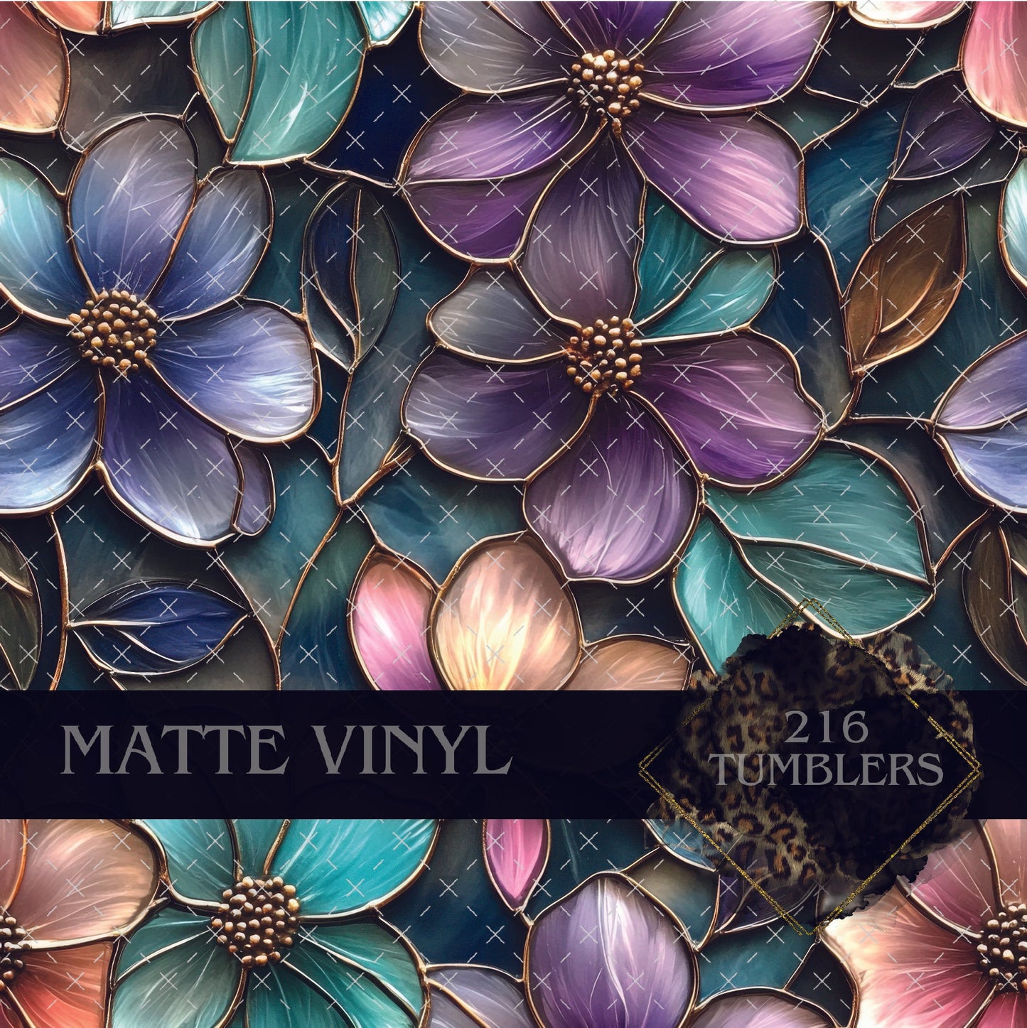 V382 STAINED GLASS - 216 Tumblers